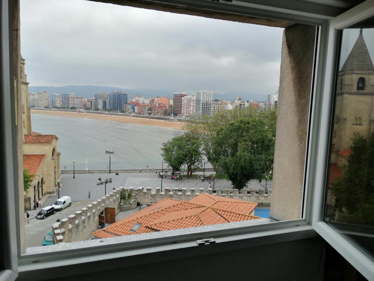 Atico En Cimadevilla Mirando Al Mar Gijón Eksteriør billede
