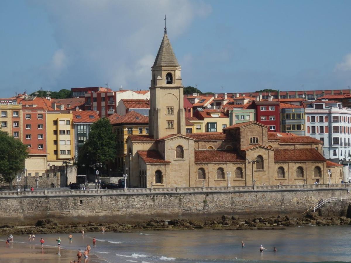 Atico En Cimadevilla Mirando Al Mar Gijón Eksteriør billede